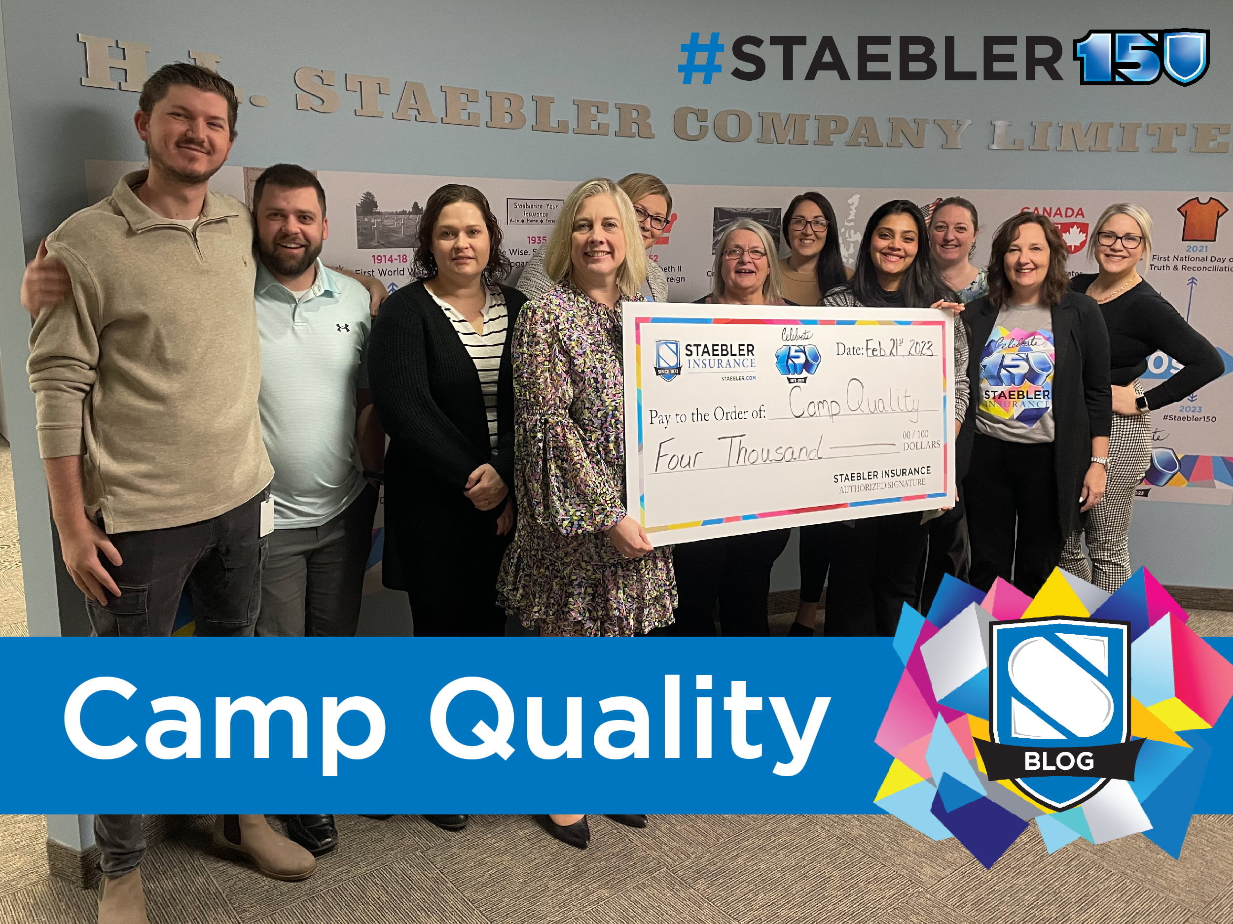 Staebler Supports Camp Quality