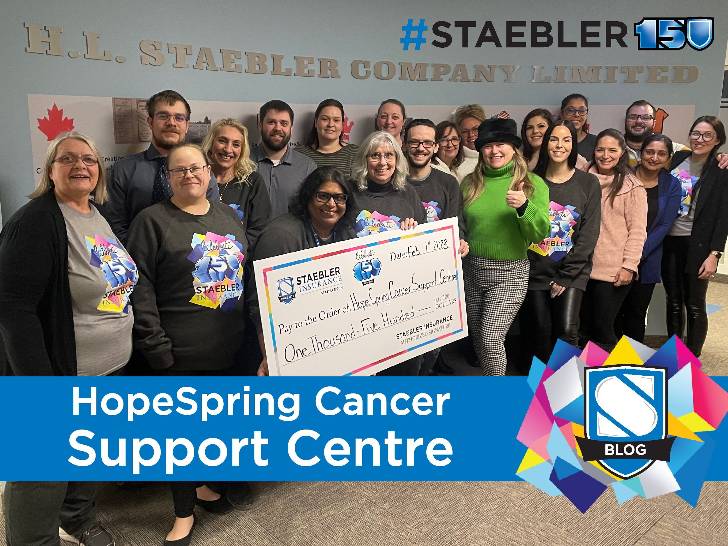 Staebler Supports HopeSpring Cancer Support Centre