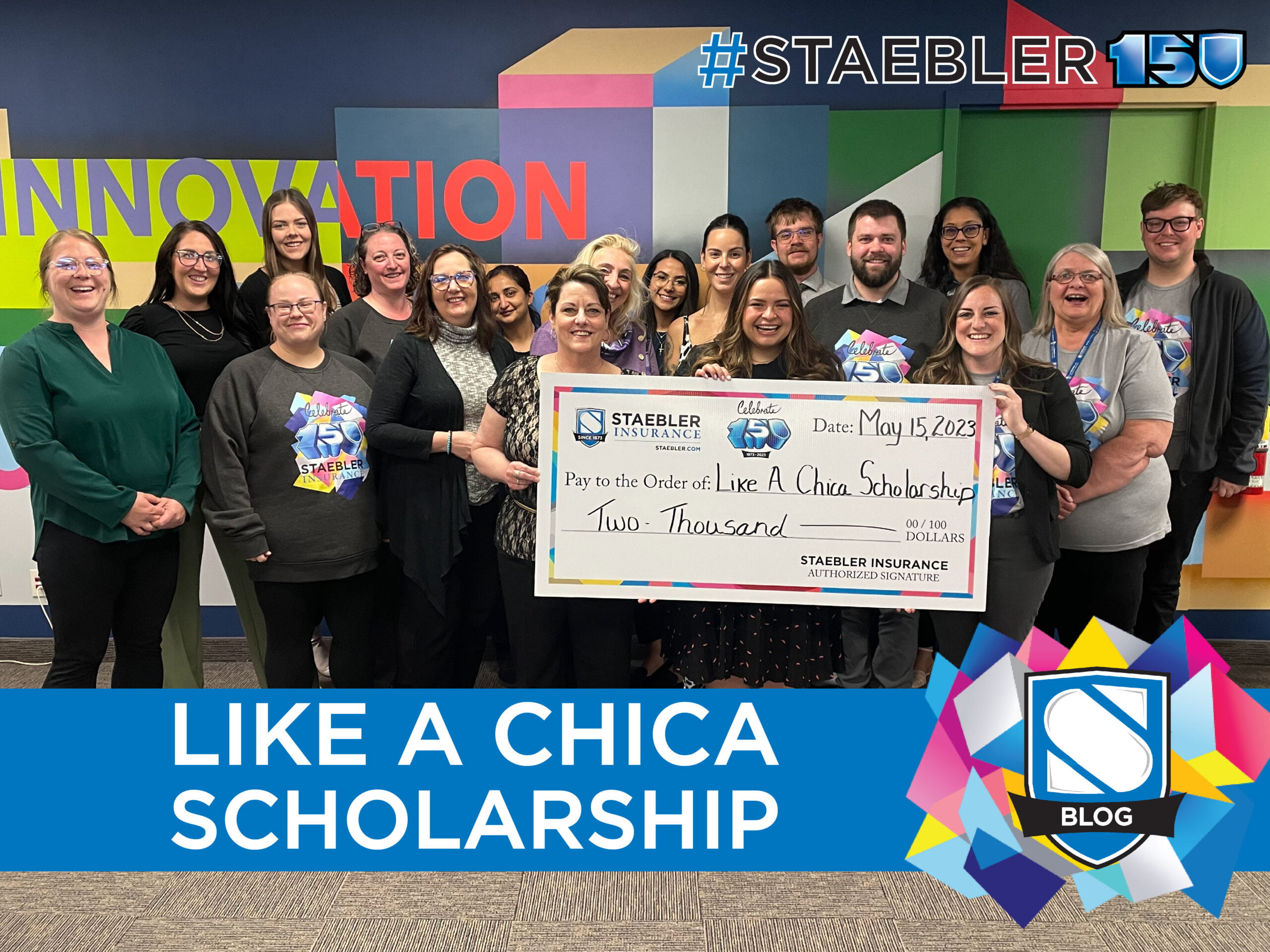 Staebler Supports Like a Chica Scholarship