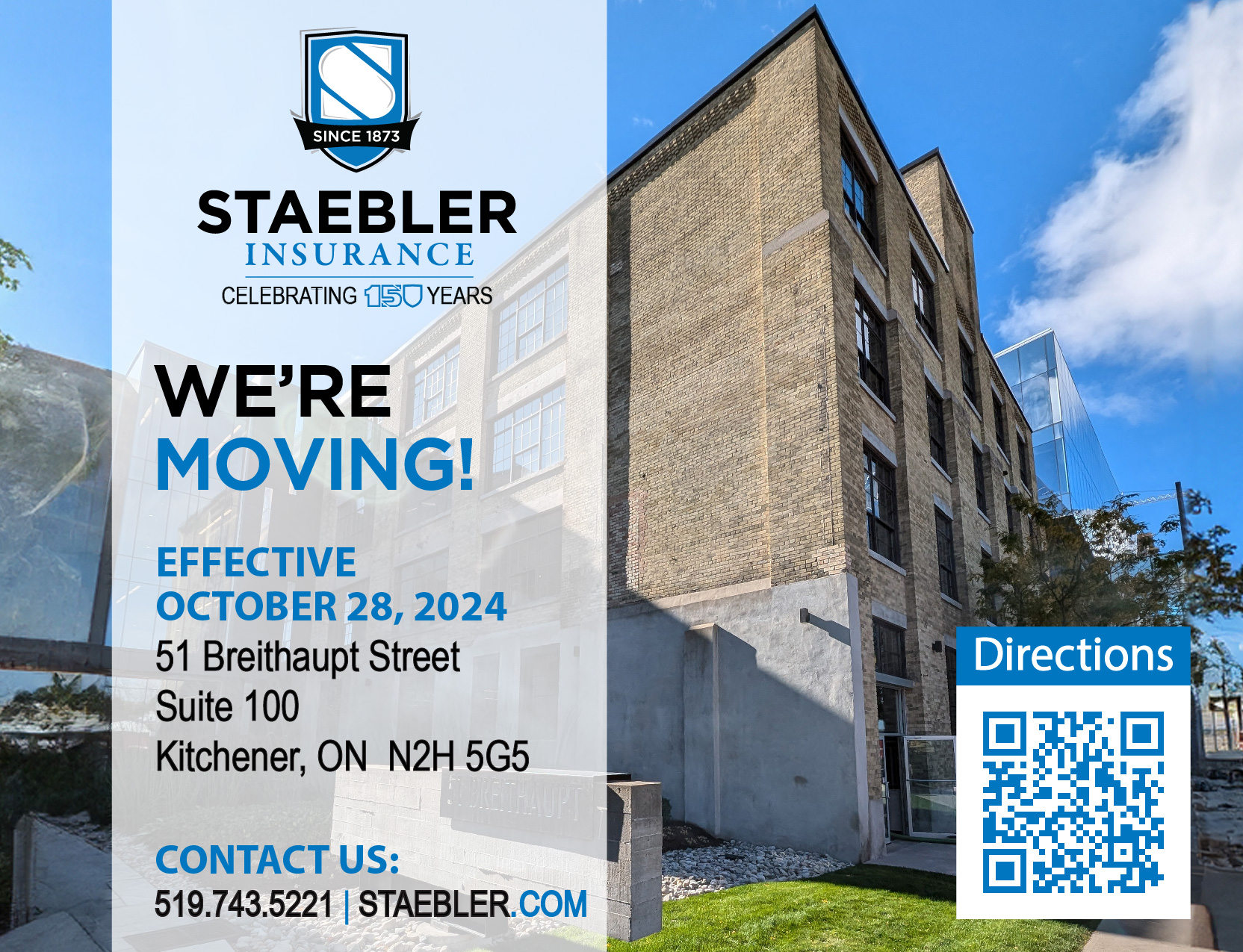 Staebler Insurance is Returning to our Roots in Downtown Kitchener