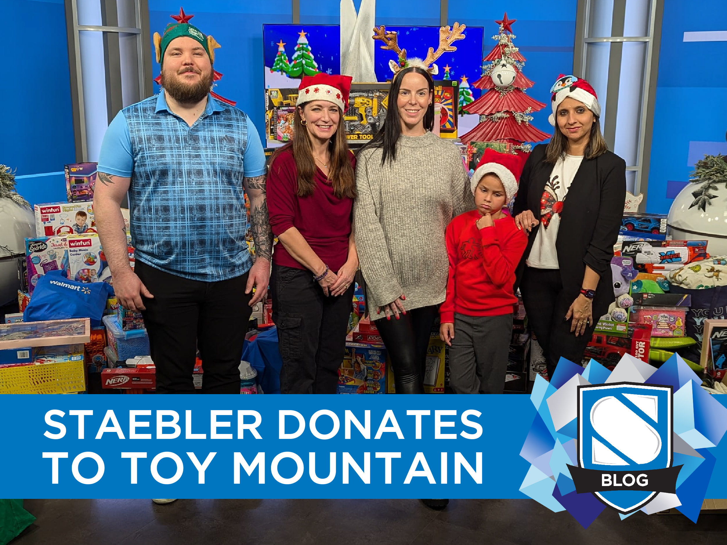 WATCH: Staebler Insurance donates to Toy Mountain in 2024